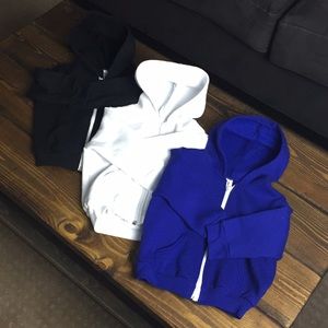 American Apparel baby zip up hoodies